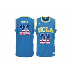 2016 US Flag Fashion Mens UCLA Bruins Reggie Miller #31 College Basketball Jersey - Blue