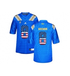2016 US Flag Fashion Mens UCLA Bruins Troy Aikman #8 College Football Authentic Jerseys - Blue