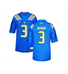 Mens UCLA Bruins #3 Josh Rosen College Football Authentic Jersey - Blue