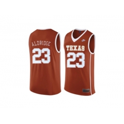 Mens Texas Longhorns LaMarcus Aldridge #23 College Basketball Throwback Jersey - Burnt Orange