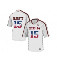 2016 US Flag Fashion 2016 MensTexas A&M Aggies Myles Garrett #15 College Football Authentic Jersey - White