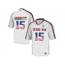 2016 US Flag Fashion 2016 MensTexas A&M Aggies Myles Garrett #15 College Football Authentic Jersey - White