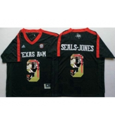 Texas A&M Aggies #9 Ricky Seals-Jones Black Player Fashion Stitched NCAA Jersey