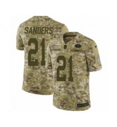 San Francisco 49ers #21 Deion Sanders Limited Camo 2018 Salute to Service NFL Jersey