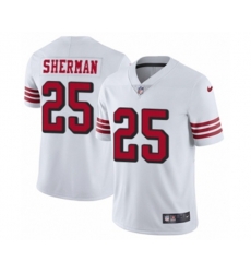 San Francisco 49ers #25 Richard Sherman Limited White Rush Vapor Untouchable NFL Jersey