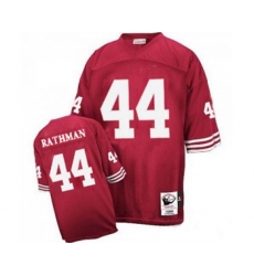 San Francisco 49ers #44 Tom Rathman Authentic Red Football Jersey