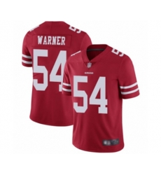 San Francisco 49ers #54 Fred Warner Red Team Color Vapor Untouchable Limited Player Football Jersey