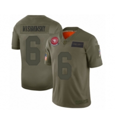 San Francisco 49ers #6 Mitch Wishnowsky Limited Camo 2019 Salute to Service Football Jersey