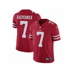 San Francisco 49ers #7 Colin Kaepernick Vapor Untouchable Limited Red Team Color NFL Jersey