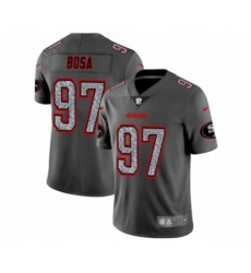 San Francisco 49ers #97 Nick Bosa Limited Gray Static Fashion Limited Football Jersey