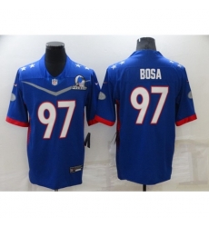 San Francisco 49ers #97 Nick Bosa Nike Royal 2022 NFC Pro Bowl Limited Player Jersey