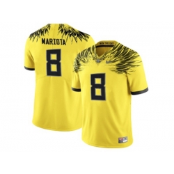 2016 Mens Oregon Duck Marcus Mariota #8 College Football Electric Lightning Limited Jerseys - Yellow