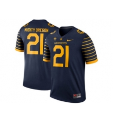 2016 Mens Oregon Ducks Spring Game Mighty Oregon #21 Webfoot 100th Rose Bowl Game Elite Jersey - Navy