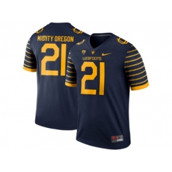 2016 Mens Oregon Ducks Spring Game Mighty Oregon #21 Webfoot 100th Rose Bowl Game Elite Jersey - Navy