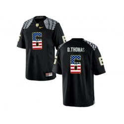 2016 US Flag Fashion Mens Oregon Duck DeAnthony Thomas #6 College Football Limited Jersey - Black