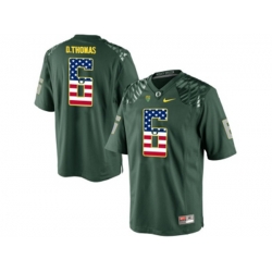 2016 US Flag Fashion Mens Oregon Duck DeAnthony Thomas #6 College Football Limited Jersey - Green