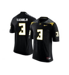 Mens Oregon Ducks Vernon Adams Jr.#3 College Football Limited Jersey - Black