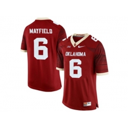 Mens Oklahoma Sooners Baker Mayfield #6 College Limited Football Jersey - Crimson
