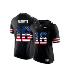 2016 US Flag Fashion Ohio State Buckeyes J.T. Barrett #16 College Football Limited Jersey - Black