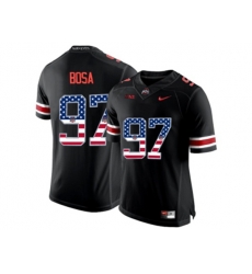 2016 US Flag Fashion Ohio State Buckeyes Nick Bosa #97 College Football Limited Jersey - Blackout