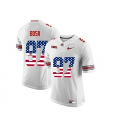 2016 US Flag Fashion Ohio State Buckeyes Nick Bosa #97 College Football Limited Jersey - White