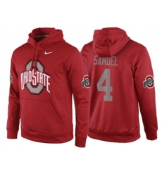 NCAA Ohio State Buckeyes #4 Curtis Samuel Red Playoff Bound Vital College Football Pullover Hoodie