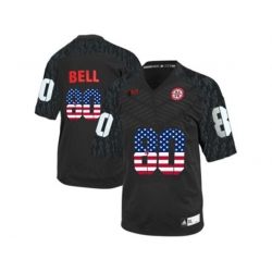2016 US Flag Fashion Mens Nebraska Cornhuskers Kenny Bell #80 College Football Jersey - Black
