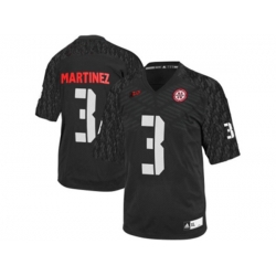 Mens Nebraska Cornhuskers Taylor Martinez #3 College Football Jersey - Black