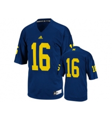 Mens Michigan Wolverines Denard Robinson #16 College Football Jersey - Navy Blue