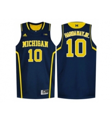 Michigan Wolverines Tim Hardaway Jr. #10 Basketball Authentic Jersey - Navy Blue