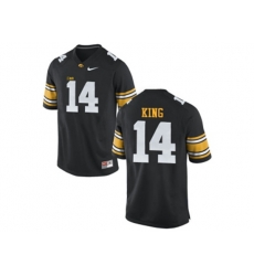 Mens Iowa Hawkeyes Desmond King #14 College Football Limited Jersey - Black