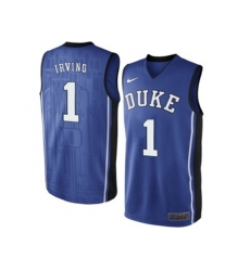 Mens Duke Blue Devils Kyrie Irving #1 V Neck College Basketball Elite Jersey - - Royal Blue