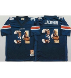 Auburn Tigers #34 Bo Jackson Blue Player Fashion Stitched NCAA Jersey