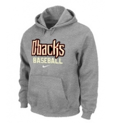 Arizona Diamondbacks Crimson Pullover Hoodie GREY