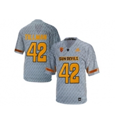 Mens Arizona State Sun Devils Pat Tillman #42 Desert Fuel College Football Jersey - Grey