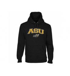 Alabama State Hornets Logo Arch Applique Pullover Hoodie Black