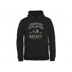 Colorado Avalanche Black Camo Stack Pullover Hoodie