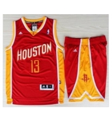 Houston Rockets #13 James Harden red[revolution 30 swingman Suits]