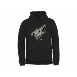 Arizona Coyotes Black Rink Warrior Pullover Hoodie Arizona Coyotes Black Rink Warrior Pullover Hoodie