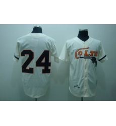 mlb colts #24 wynn m&n cream